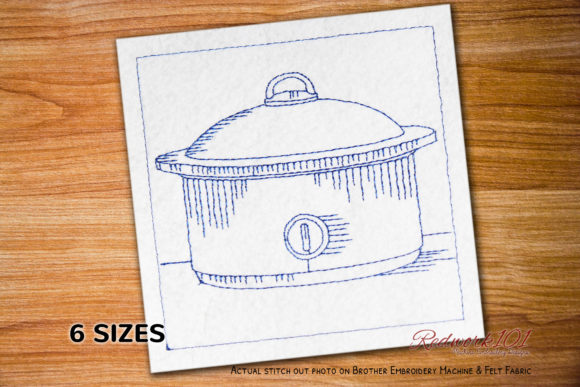 Crock Pot Redwork