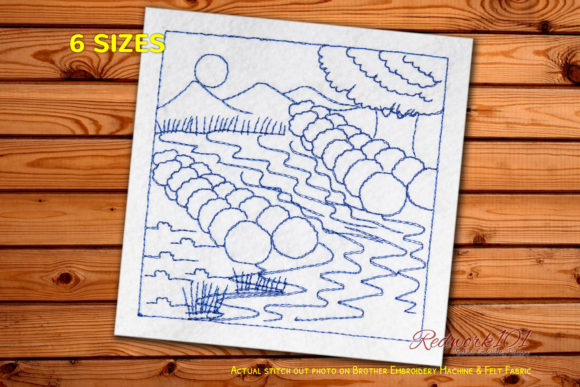 Floating River Lineart